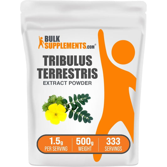 BulkSupplements Tribulus Terrestris Extract Powder 500g front view