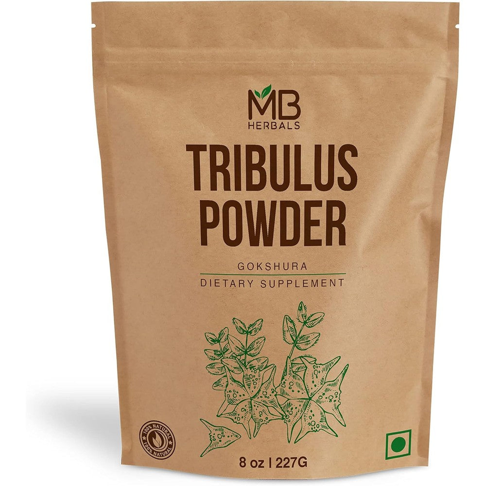 MB Herbals Tribulus Terrestris Powder 227g front view packaging