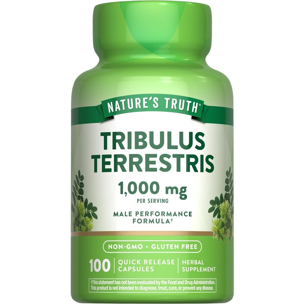 Nature's Truth Tribulus Terrestris 1000mg bottle front view