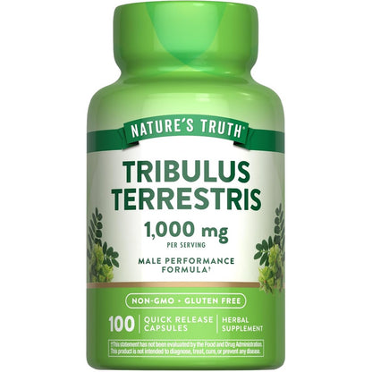 Nature's Truth Tribulus Terrestris 1000mg bottle front view