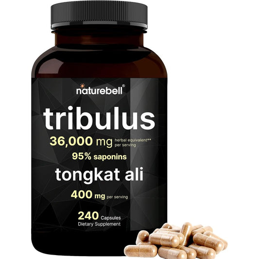 NatureBell Tribulus Terrestris with Tongkat Ali bottle front view