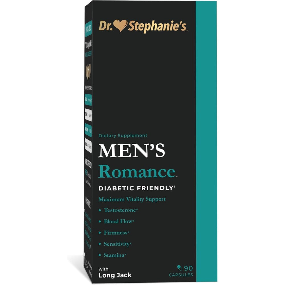 Pharmaganics Dr. Stephanie's Men's Romance supplement for energy and endurance with Tribulus