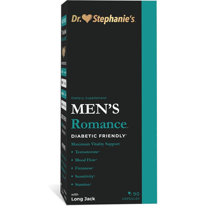 Pharmaganics Dr. Stephanie's Men's Romance supplement for energy and endurance with Tribulus