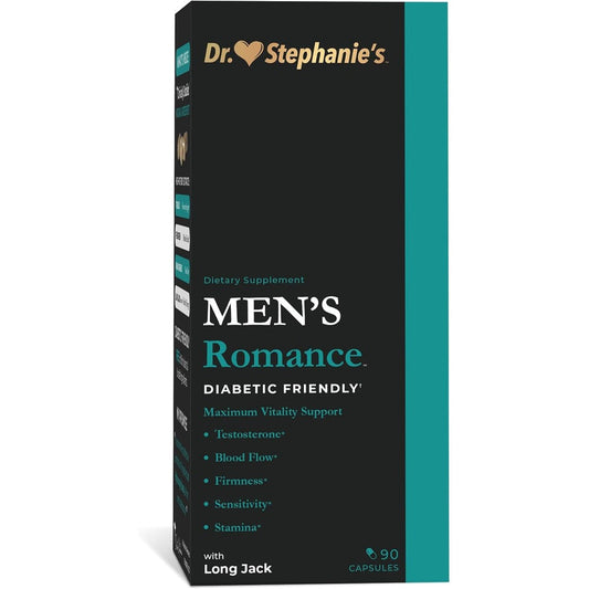 Pharmaganics Dr. Stephanie's Men's Romance supplement for energy and endurance with Tribulus