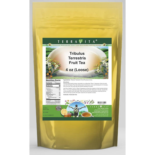 TerraVita Tribulus Terrestris Fruit Tea front view pouch for natural stamina