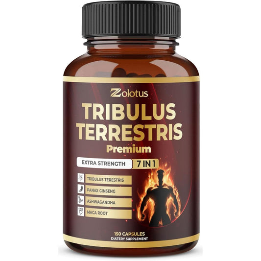 Zolotus Tribulus Terrestris 150 capsules front label