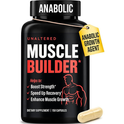 UNALTERED anabolic muscle builder capsules with vitamin d3 and tribulus extract for muscle gain