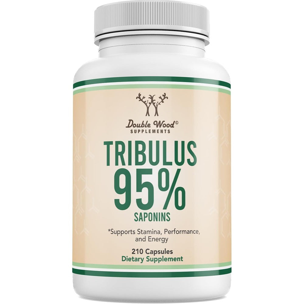 Double Wood Supplements Tribulus Terrestris 210 Vegan Capsules front view