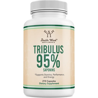 Double Wood Supplements Tribulus Terrestris 210 Vegan Capsules front view