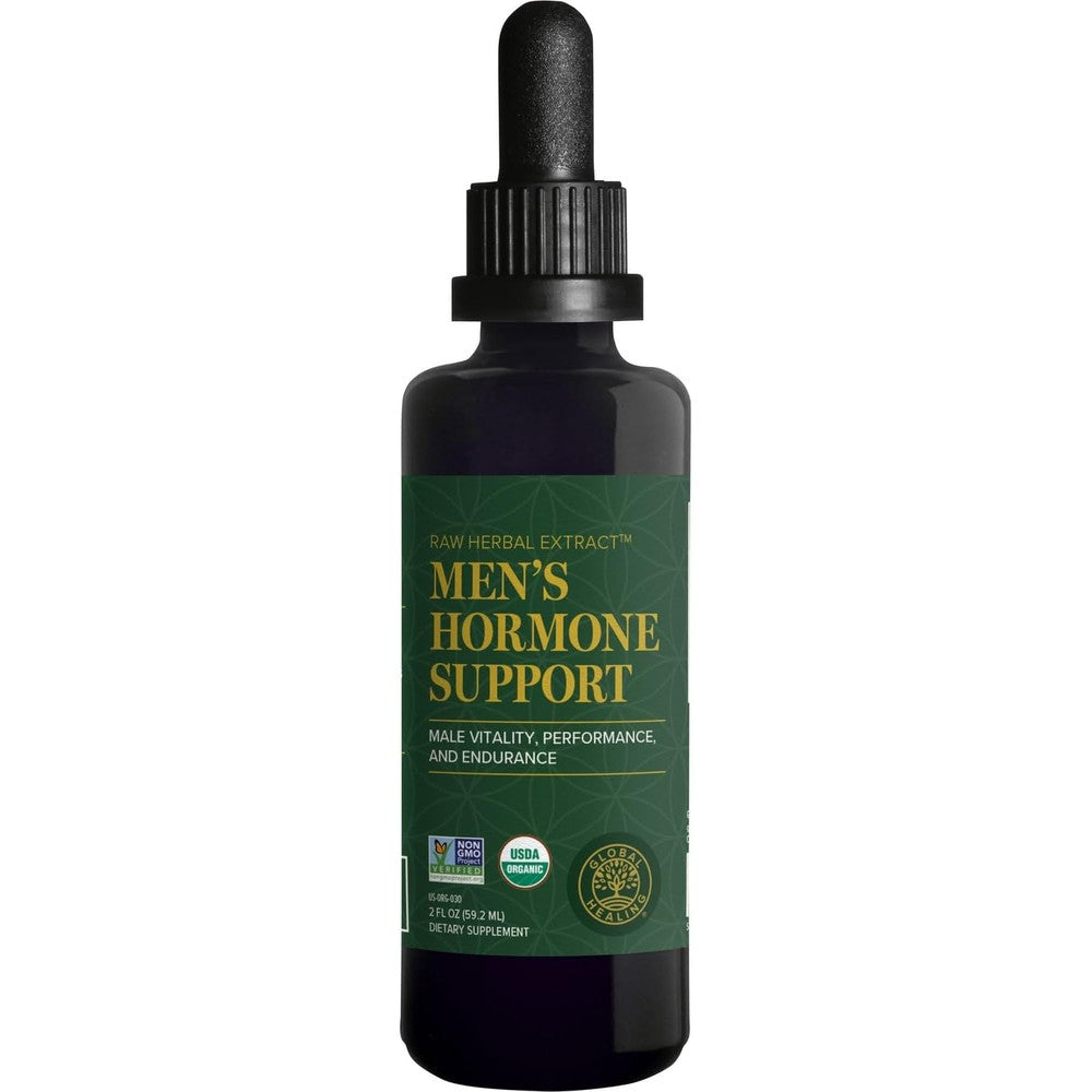Global Healing Center Men Hormone Support 2 Fluid Ounce front view