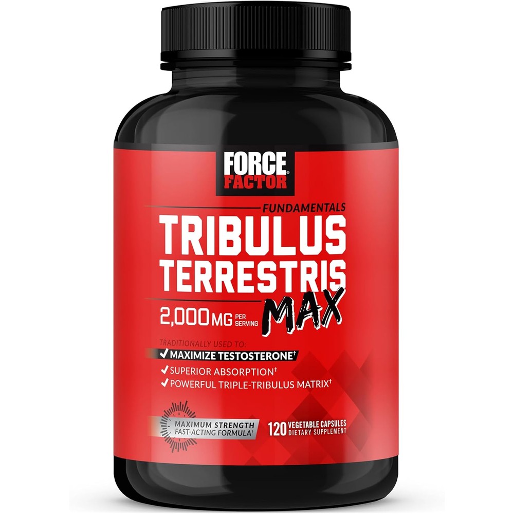 Force Factor Tribulus Terrestris Max front bottle label
