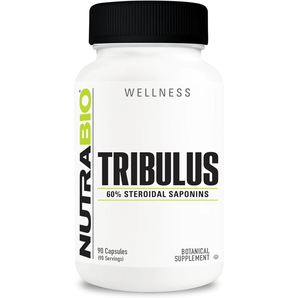 NutraBio Tribulus Terrestris 500mg 90 Capsules front view