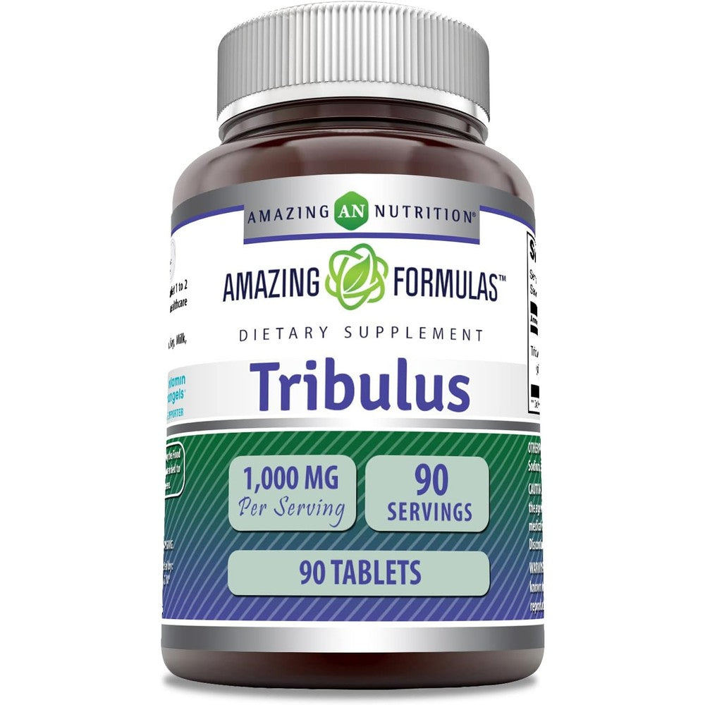Amazing Nutrition Tribulus Extract 1000mg front view supplement bottle