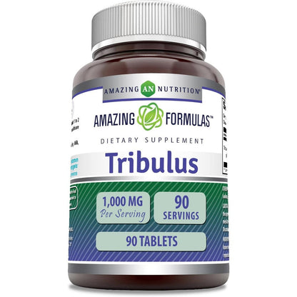 Amazing Nutrition Tribulus Extract 1000mg front view supplement bottle