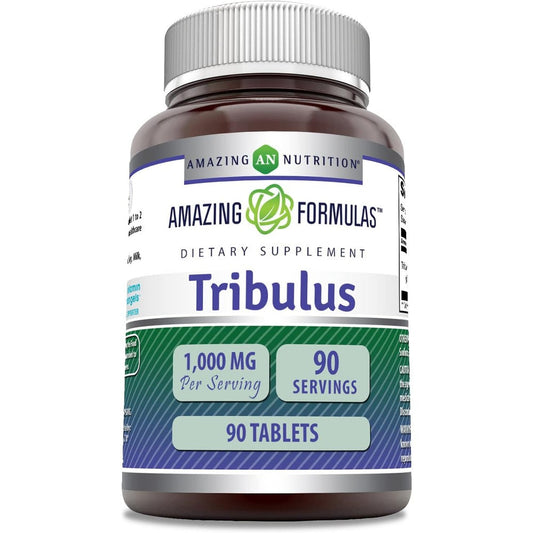 Amazing Nutrition Tribulus Extract 1000mg front view supplement bottle