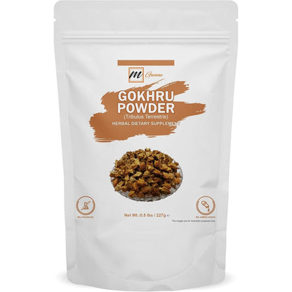 mGanna Natural Gokhru Tribulus Terrestris Powder front packaging view