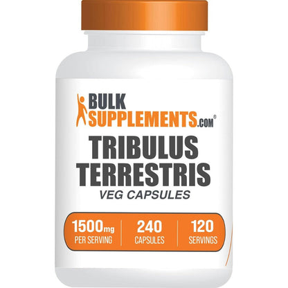 BulkSupplements Tribulus Terrestris 1500mg 240 Capsules front view