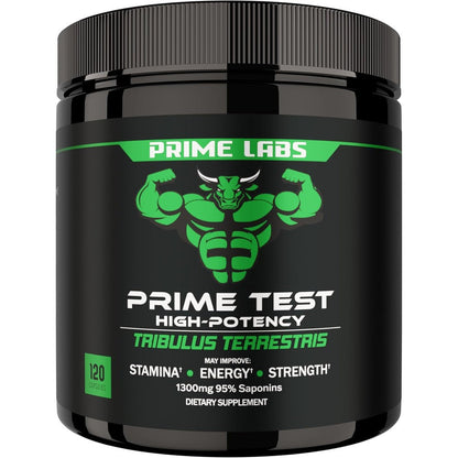 Prime Labs Tribulus Terrestris 1300mg front bottle view
