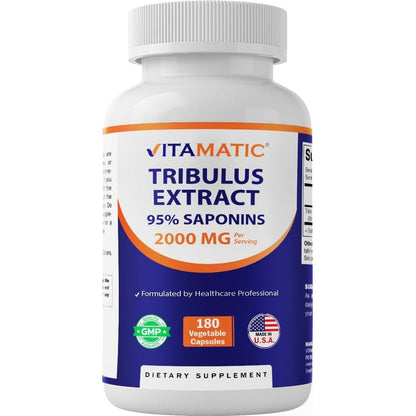 Vitamatic Tribulus Terrestris 2000mg supplement bottle front view