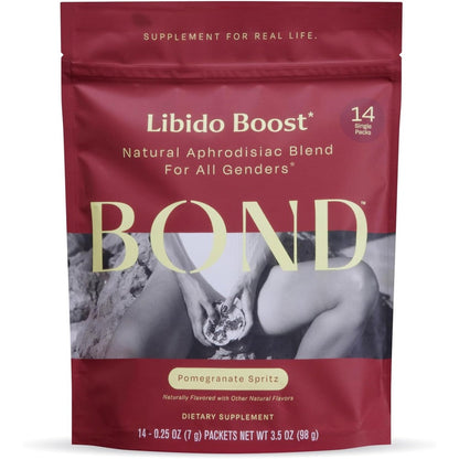 Bond Libido Booster Pomegranate Drink Mix 14 Pack front view