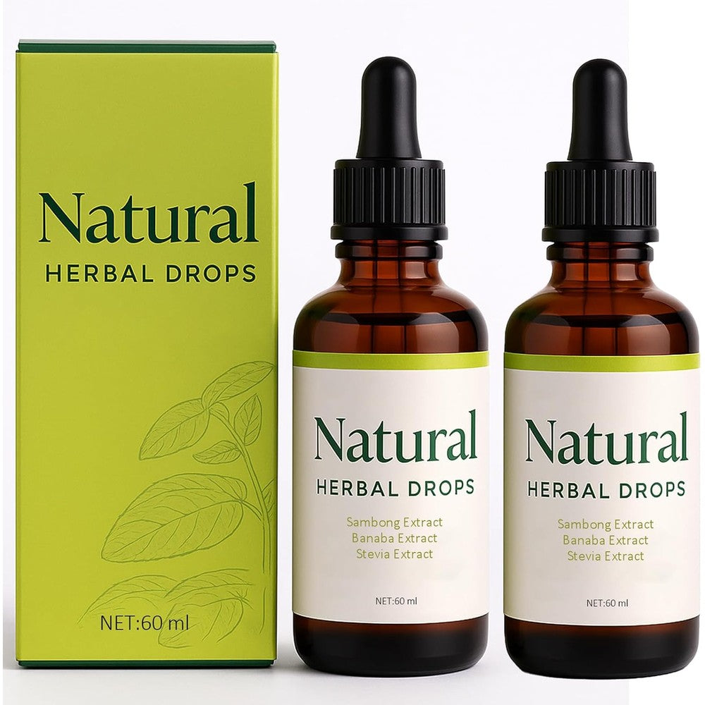 FQMUEV Submetic Dok Natural Herbal Drops front view pack of 2 organic supplement