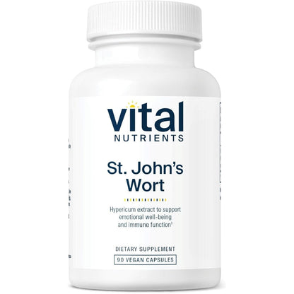 Vital Nutrients St John's Wort 600mg bottle front view