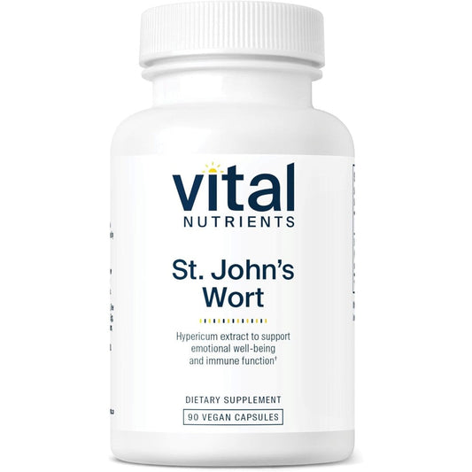 Vital Nutrients St John's Wort 600mg bottle front view