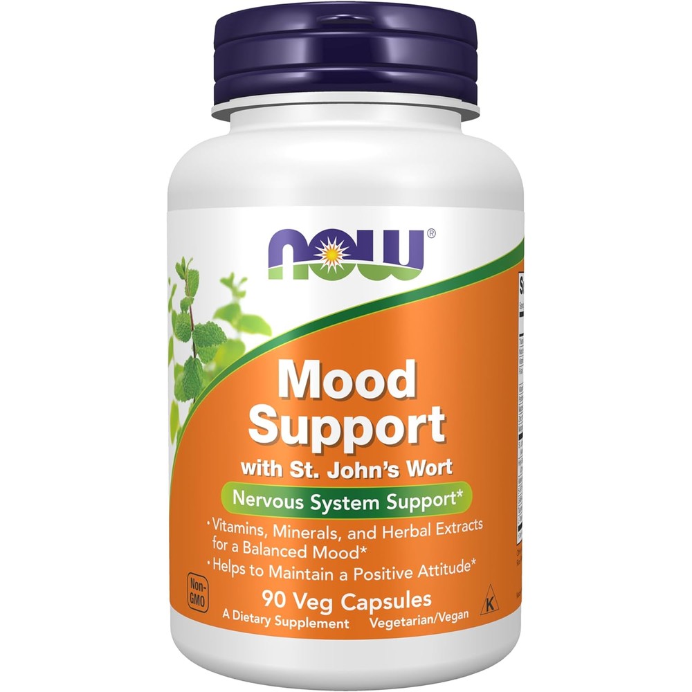 Now Supplements Mood Support 90 Capsules bottle front view