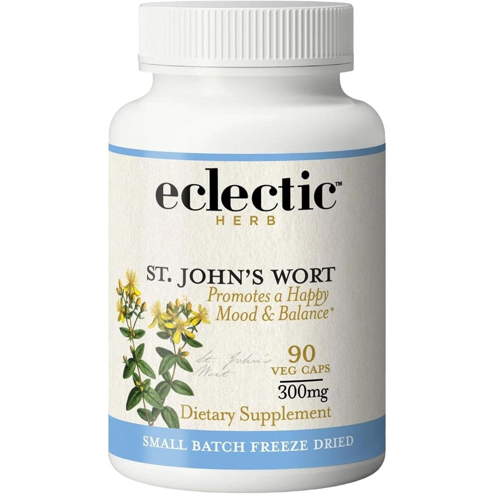 Eclectic St Johns Wort freeze dried capsules herbal supplements
