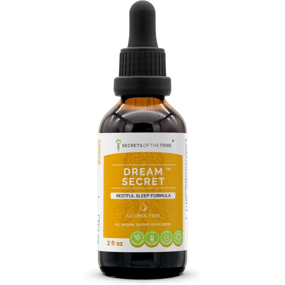 Secrets of the Tribe Dream Secret Restful Sleep Formula front view bottle