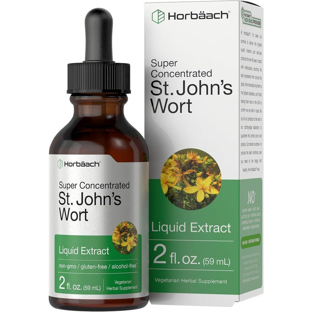 HorbÃ¤ach St Johns Wort Tincture front view bottle for natural mood support