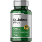 HorbÃ¤ach St Johns Wort 300mg 120 capsules front bottle view for mood support