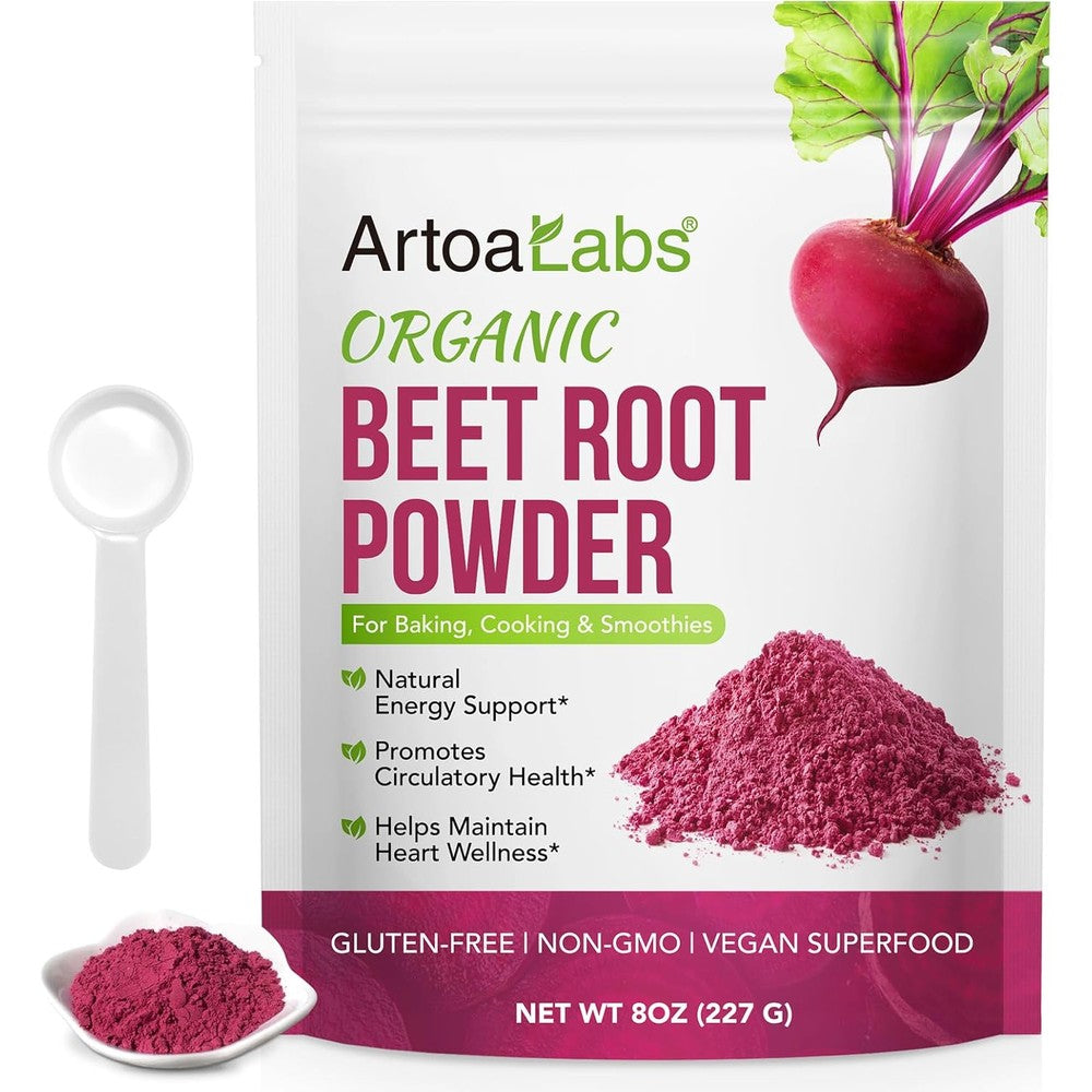 Z Natural Foods PFDGRVI Beet Root Powder front view packaging showing organic red superfood supplement bag