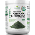 Zazzee Organic Spirulina Powder One Kilogram front view container for healthy smoothies