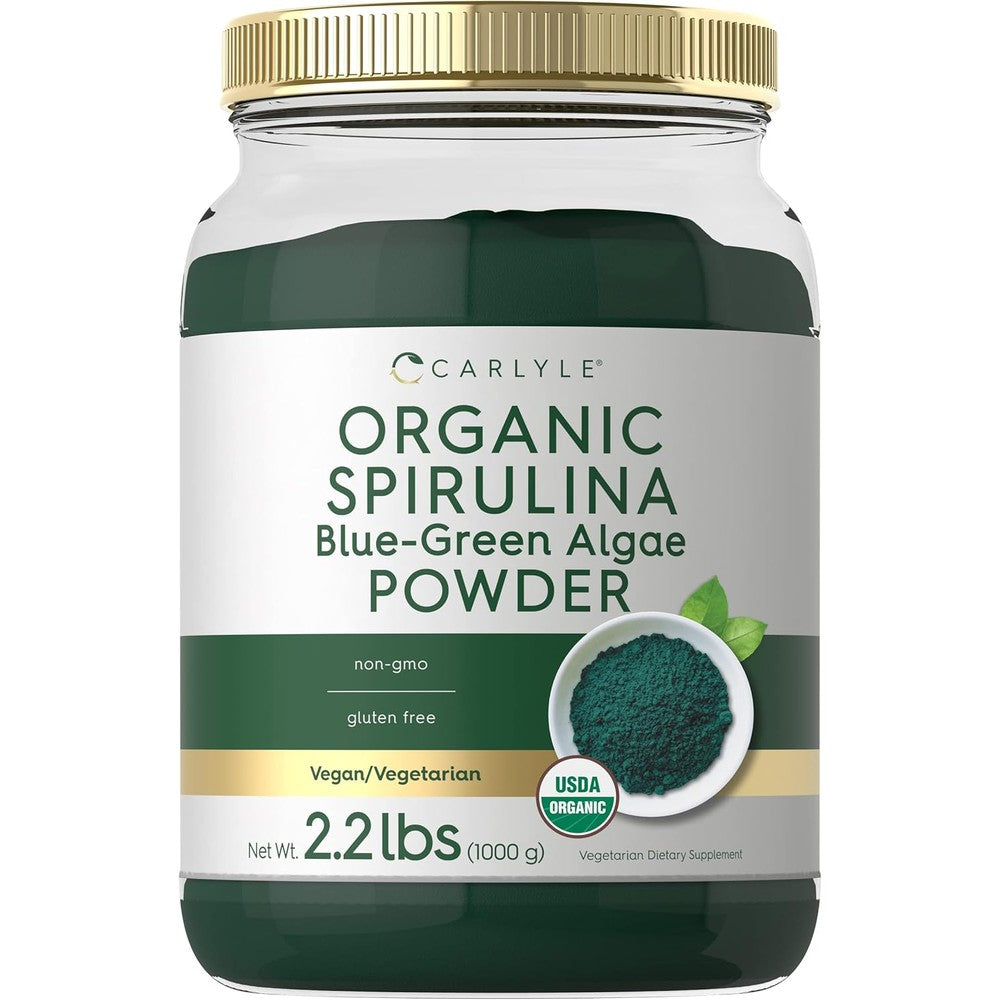 Carlyle Organic Spirulina Powder front view packaging