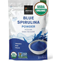 Incas by Asiya Life USDA Organic Blue Spirulina Powder front packaging view showcasing pure phycocyanin extract