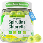 Nextdia Organic Spirulina and Chlorella Gummies front view jar for immune support