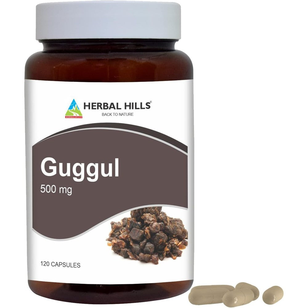 Herbal Hills Guggul with Arjuna Extract 120 capsules front view