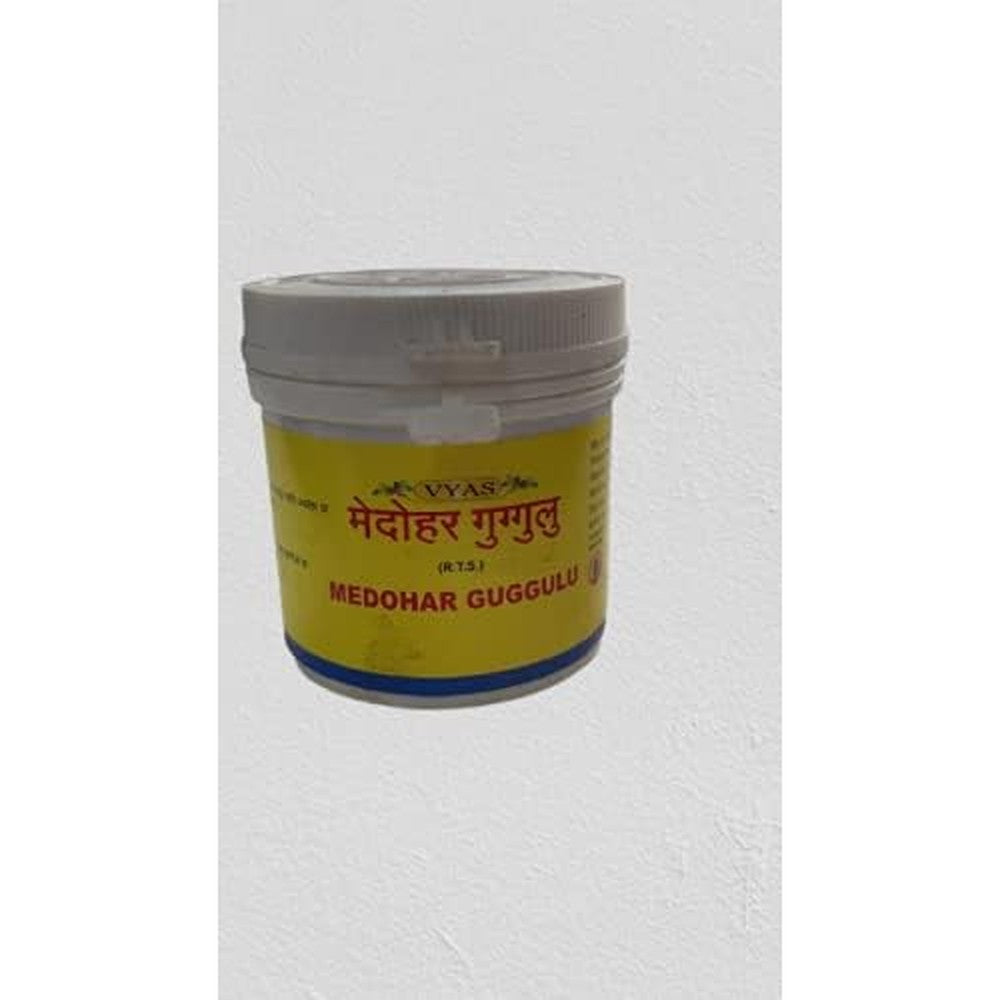 Vyas Medohar Guggulu tablets pack of two front view for metabolic support.