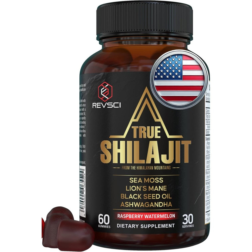 Revolution Science Himalayan Shilajit Sea Moss front view bottle for men