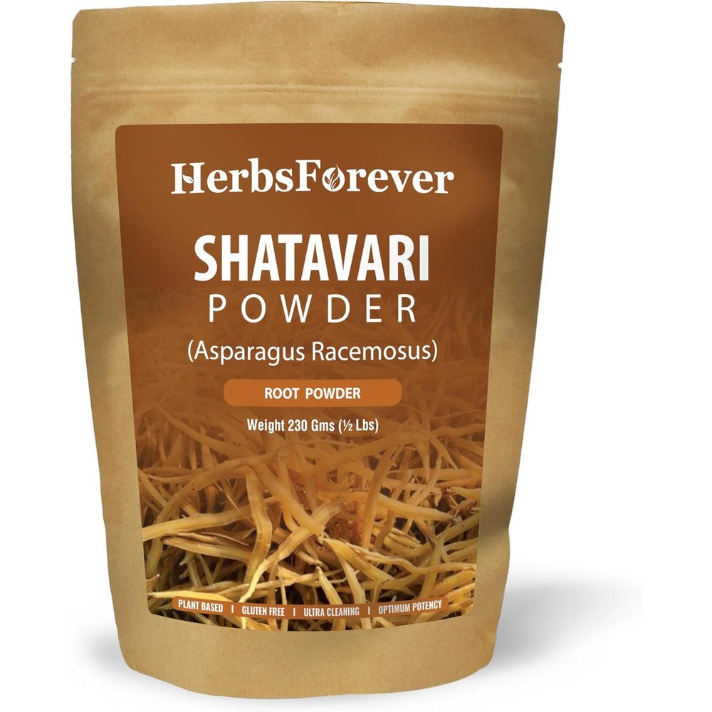 Herbsforever Shatavari Root Powder 230g front view packaging
