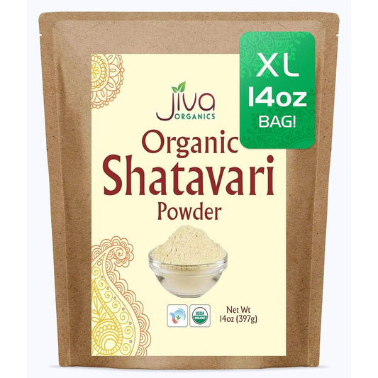 Jiva Organics Organic Shatavari Powder 397g front label view
