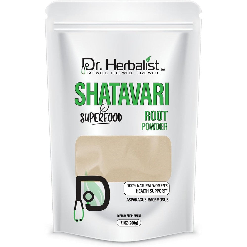 Dr. Herbalist Shatavari Powder 200g front view packaging