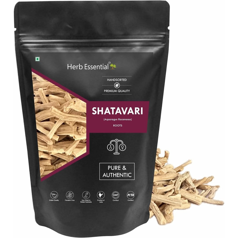 Herb Essential Shatavari Root Organic Powder 100g front view packaging for women wellness