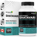 Renew Actives Shatavari Capsules front view bottle on white background.