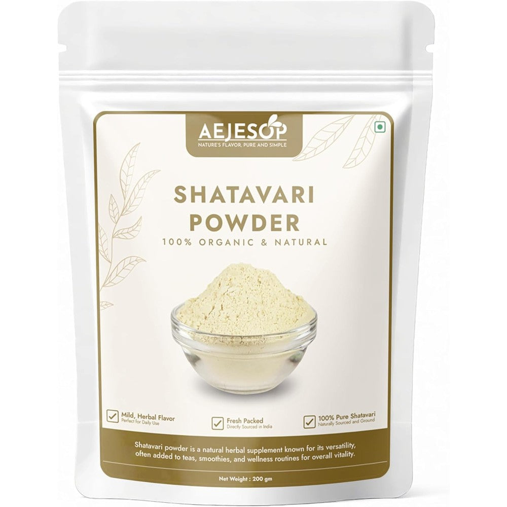 AEJESOP Shatavari Powder front view premium herbal supplement bag
