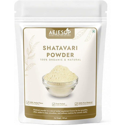 AEJESOP Shatavari Powder front view premium herbal supplement bag