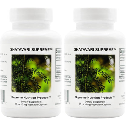 Supreme Nutrition Shatavari Supreme 180 capsules front view bottle