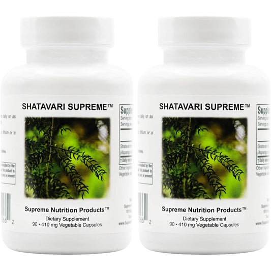 Supreme Nutrition Shatavari Supreme 180 capsules front view bottle