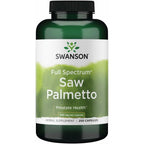 Swanson Saw Palmetto Full Spectrum Prostate Support 540mg 250 Capsules front view bottle